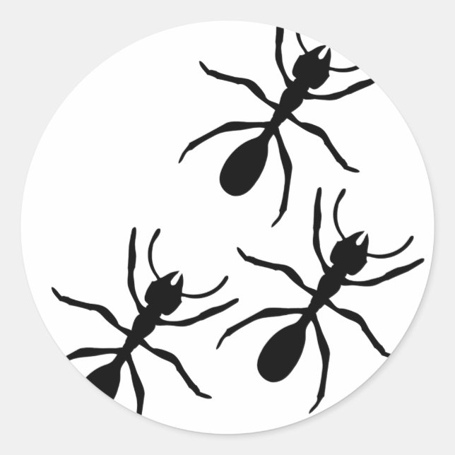 ant trail classic round sticker (Front)
