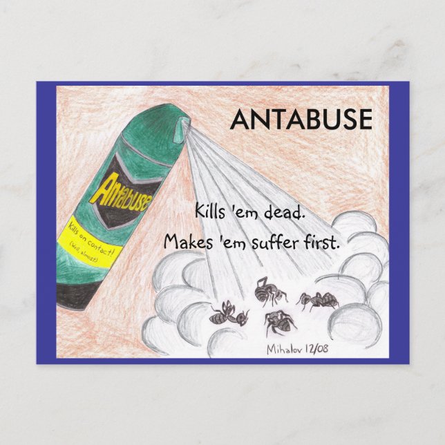 ANTABUSE postcard (Front)