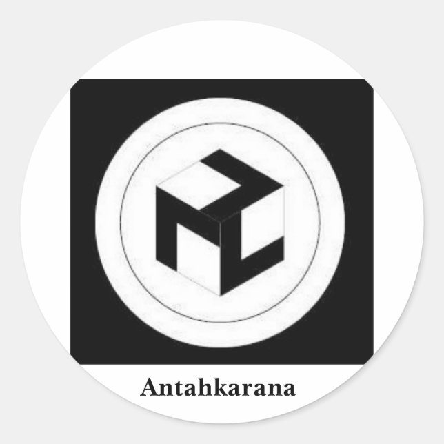 Antahkarana, Antahkarana Classic Round Sticker (Front)