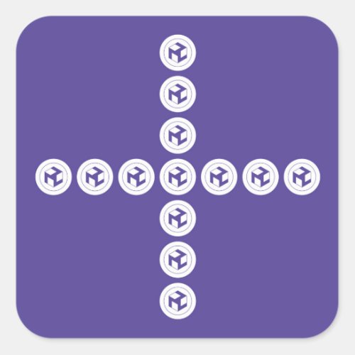 Antahkarana Cross _ Male Antahkarana Square Sticker
