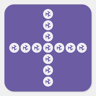 Antahkarana Cross - Male Antahkarana Square Sticker