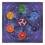 Antahkarana in Sacred Geometry Ornament - Nebula Faux Canvas Print
