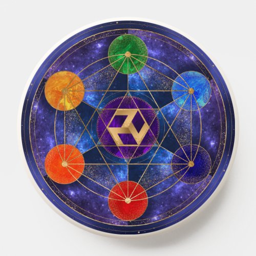 Antahkarana in Sacred Geometry Ornament _ Nebula PopSocket