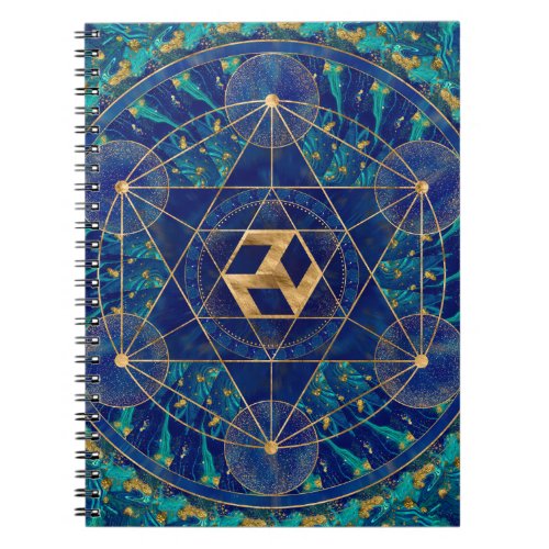 Antahkarana in Sacred Geometry Ornament Notebook