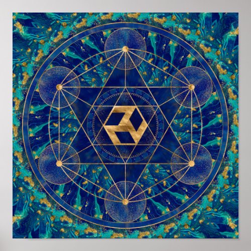 Antahkarana in Sacred Geometry Ornament Poster
