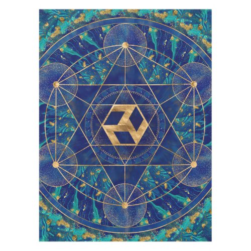 Antahkarana in Sacred Geometry Ornament Tablecloth
