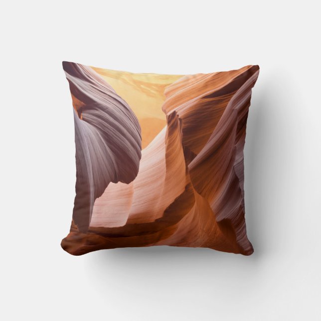 Antalope Canyon Throw Pillow (Front)