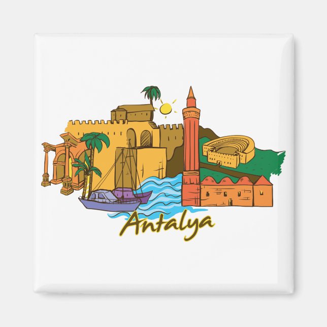 Antalya Turkey Magnet (Front)