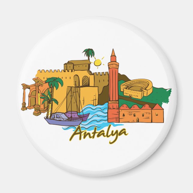 Antalya Turkey Magnet (Front)