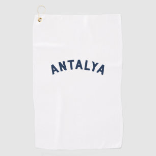 Antalya, Turkey Vintage Arch Golf Towel