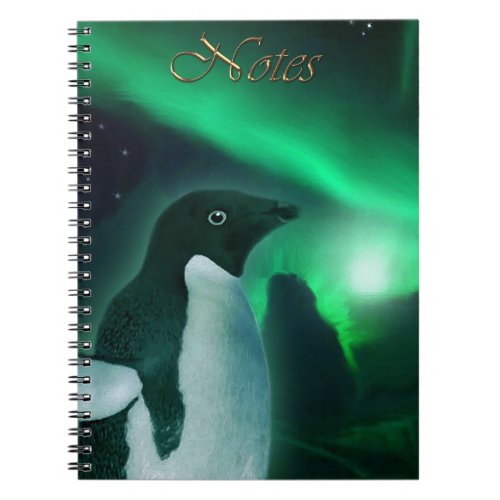 Antarctic Adelie Penguin  Aurora Australis Notebook