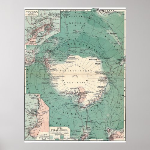 Antarctic Continent Poster