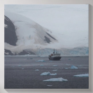 Antarctic Expedition Ship Canvas Photo Tile