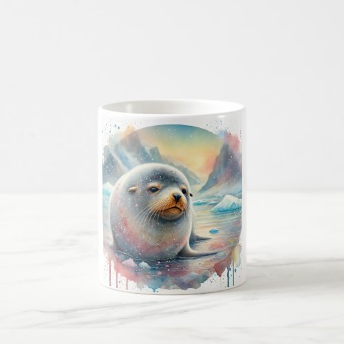 Antarctic Fur Seal 040724AREF127 _ Watercolor Coffee Mug