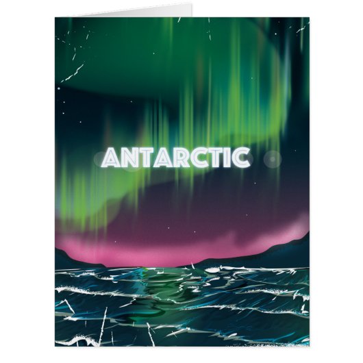 Antarctic Travel Poster Cards (Front)