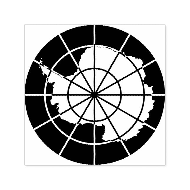 Antarctic Treaty System Self Inking Rubber Stamp (Design)