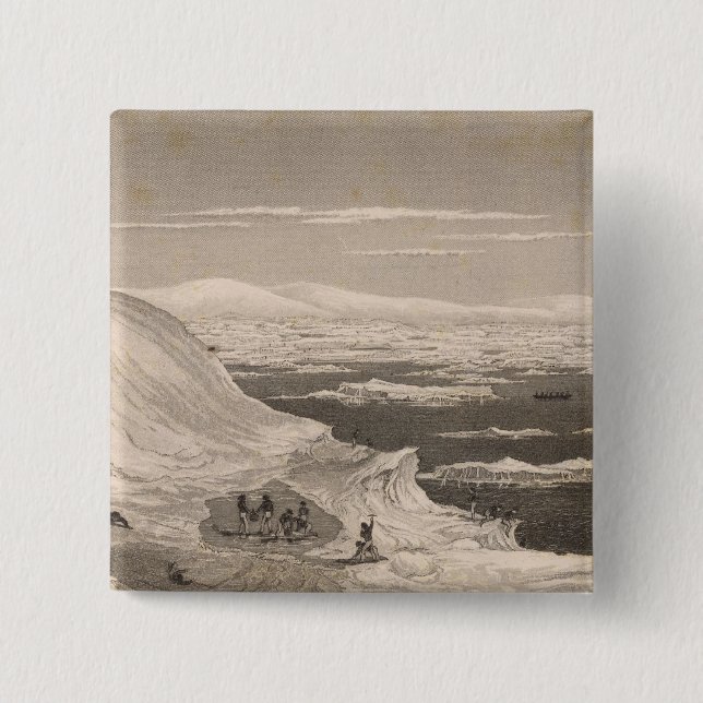 Antarctica 2 pinback button (Front)