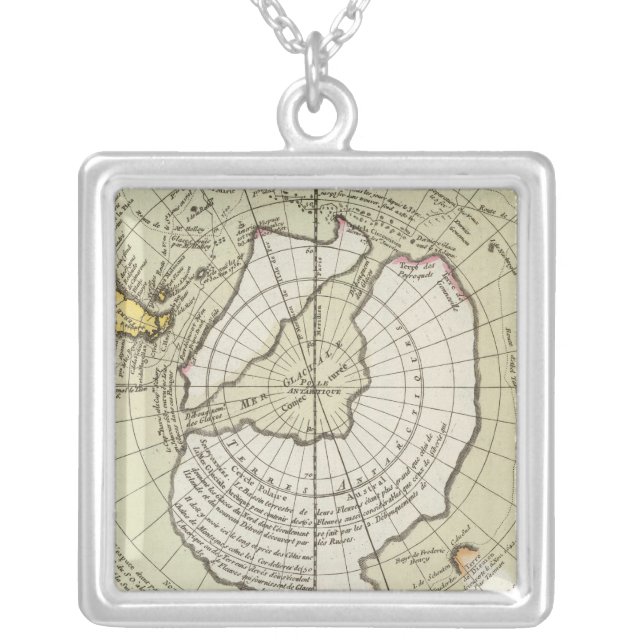 Antarctica 4 silver plated necklace (Front)