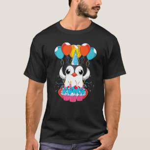 Antarctica Bird Birthday Party Zoo Animal  Cute Pe T-Shirt