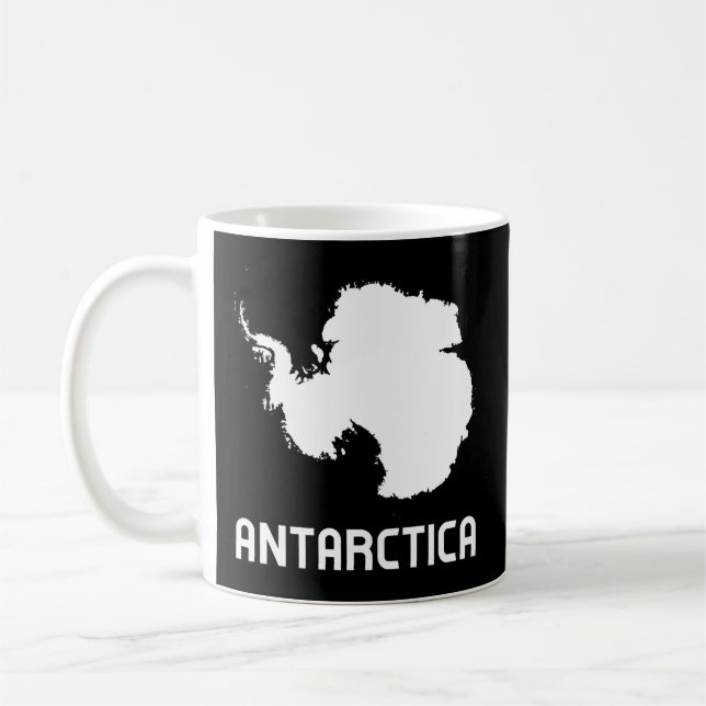 Antarctica Continent Coffee Mug (Left)