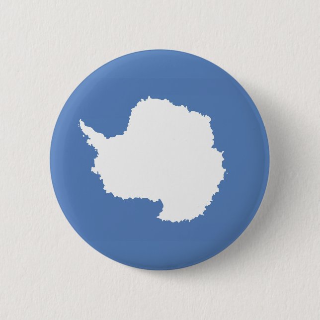 Antarctica continent flag symbol pinback button (Front)