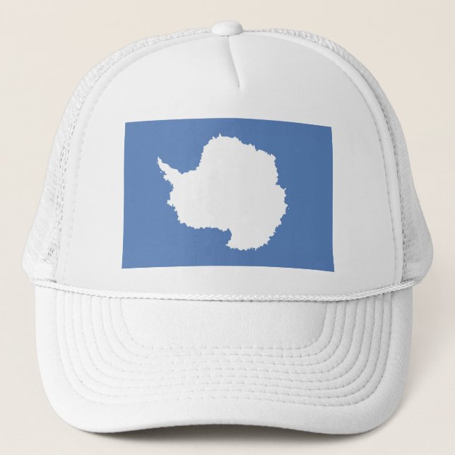 Antarctica continent flag symbol trucker hat (Front)