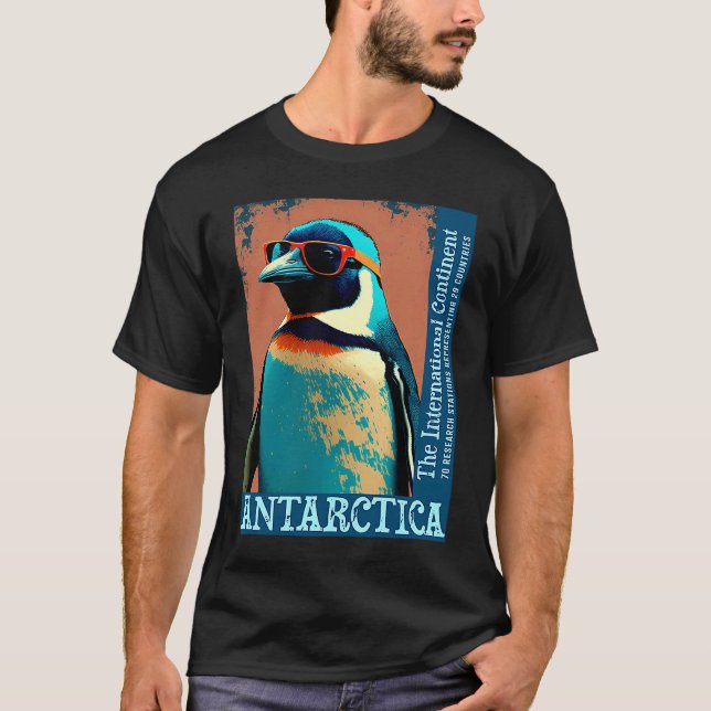 Antarctica Cute Cool Penguin Antarctic Research So T-Shirt (Front)