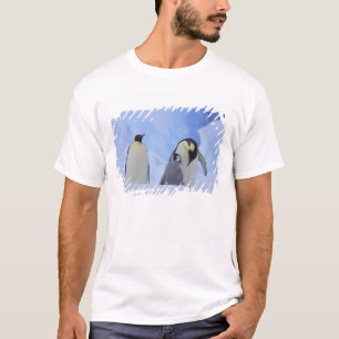 Antarctica. Emperor penguins and chick T-Shirt