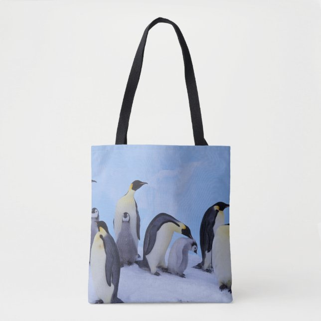 Antarctica, Emporer Penguins Tote Bag (Front)