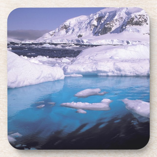 Antarctica. Expedition through icescapes 2 Beverage Coaster (Front)