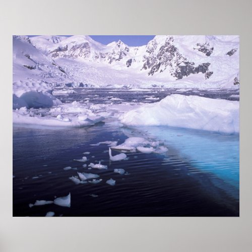 Antarctica Expedition through icescapes Poster
