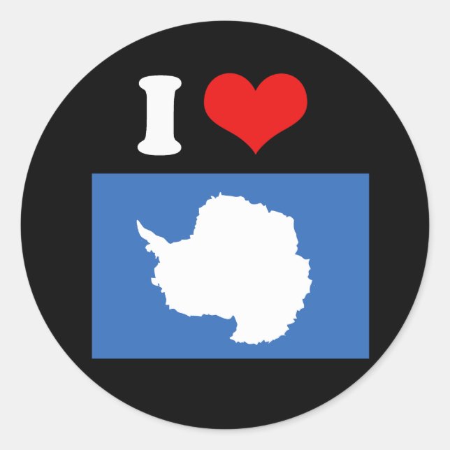 Antarctica Flag Classic Round Sticker (Front)