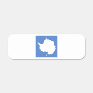 Antarctica Flag Emblem Metal Sign