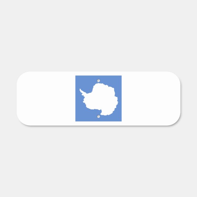 Antarctica Flag Emblem Metal Sign (Front)
