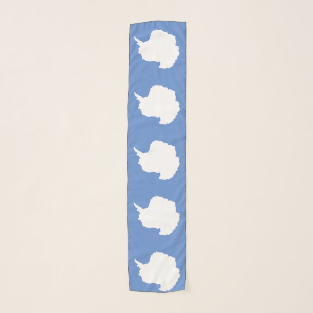 Antarctica Flag Emblem Scarf (Front)