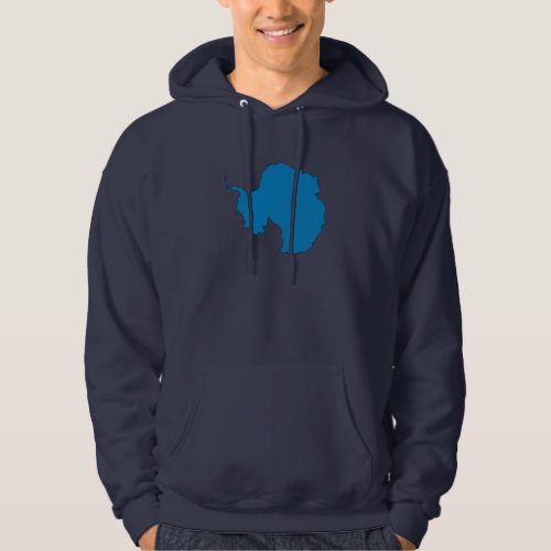 Antarctica flag map hoodie