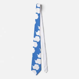 Antarctica flag neck tie