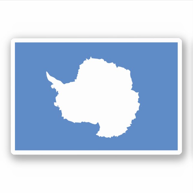 Antarctica Flag Sticker (Front)