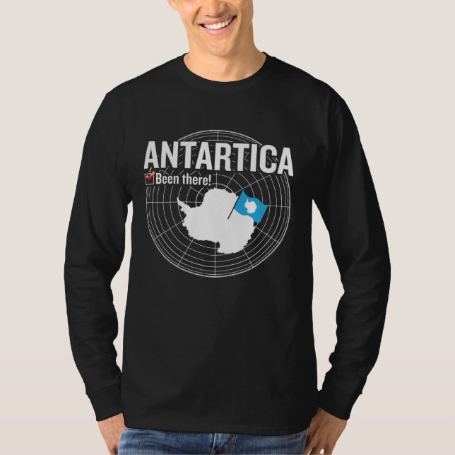 Antarctica Flag Travel Enthusiast Traveling Travel T-Shirt (Front)