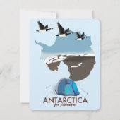 Antarctica For Adventure Travel poster map. (Back)