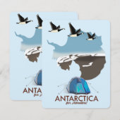 Antarctica For Adventure Travel poster map. (Front/Back)