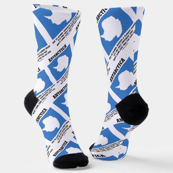 Antarctica Global Warming Climate Change Continent Socks