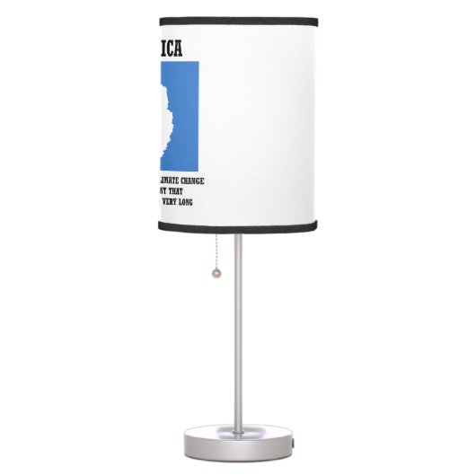 Antarctica Global Warming Climate Change Continent Table Lamp (Right)