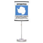 Antarctica Global Warming Climate Change Continent Table Lamp (Front)