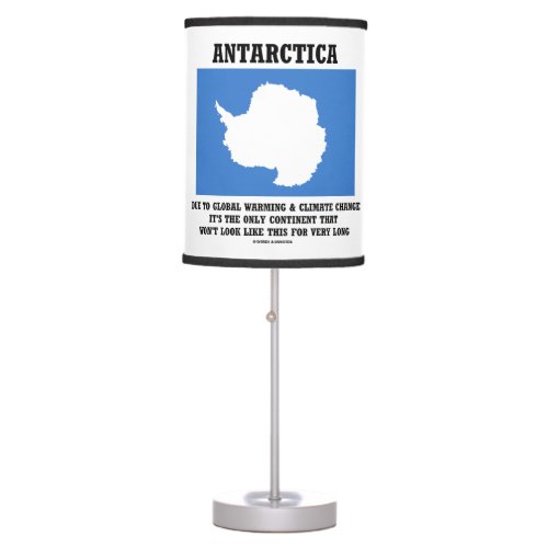 Antarctica Global Warming Climate Change Continent Table Lamp