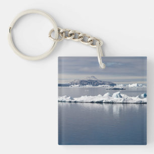 Antarctica landscape keychain