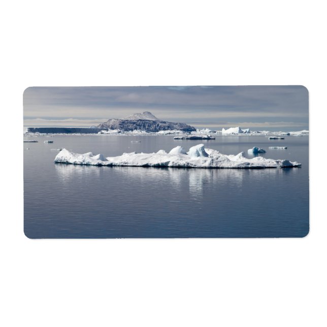 Antarctica landscape label (Front)