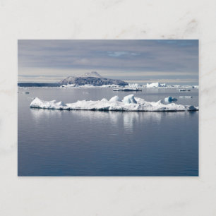 Antarctica landscape postcard