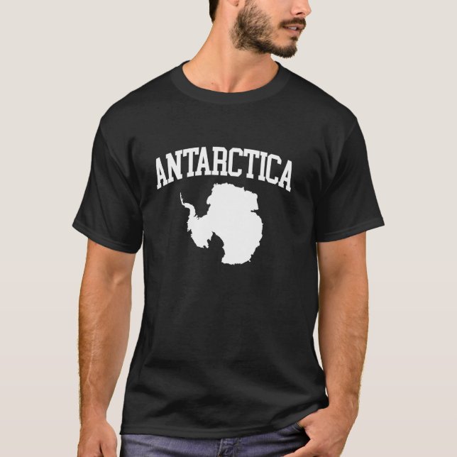 Antarctica Map Of Antarctica T-Shirt (Front)