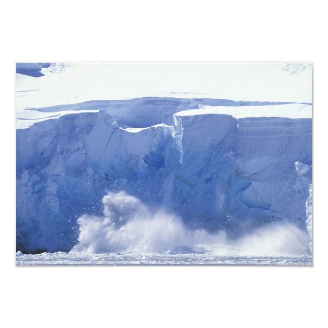Antarctica, Paradise Bay, Massive wave forms Photo Print (Front)
